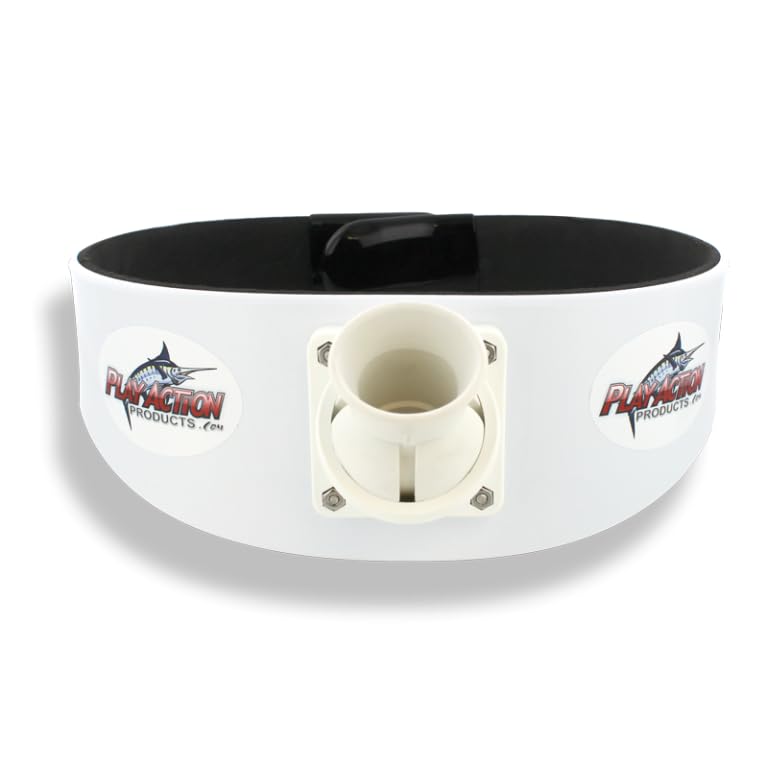 PlayAction B100 Snap-On Fishing Fighting Rod Belt - size: Extra Large (48" and Up Hip Size)