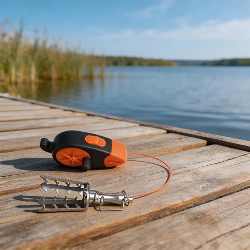 Fishing Lure Retriever, 30M PE Line Stainless Steel Bait Rescue Tool, Saves Hooks From Weeds Rocks And Branches For Anglers
