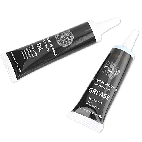 Antirust Fishing Reel Grease, Fishing Reel Oil, for Spinning Reel Lowprofile Reel (Black)