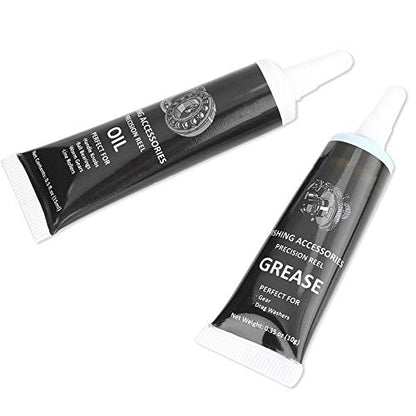 Antirust Fishing Reel Grease, Fishing Reel Oil, for Spinning Reel Lowprofile Reel (Black)