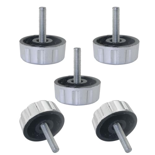 5PCS Universal Fishing Reel Nuts Spool Spares Universal Fishing Reel Replacement Parts Silver Crank Power Folding Handle Grip
