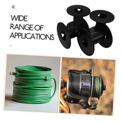 Gatuida 4pcs Wire Spools Empty Reel Cables Bobbins Replacements Empty Spools Replacement Plastic Spool Compact Cable Spools Empty Bobbins Rope Spool