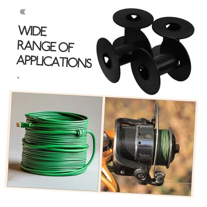 Gatuida 4pcs Wire Spools Empty Reel Cables Bobbins Replacements Empty Spools Replacement Plastic Spool Compact Cable Spools Empty Bobbins Rope Spool