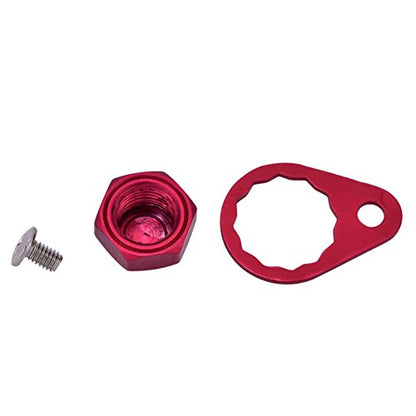 Fishing Reel Nut Covers,DIY Handle Locking Retainer with Screws Included,Handle Nut Retainer for Anglers Campers Outdoor Enthusiasts Fishing Camping Hiking