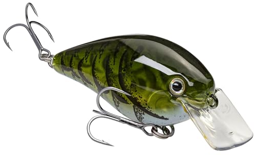Strike King KVD 1.5 Hard Knock Fishing Lure, 3/8 oz, 3D Lifelike Eyes - color: Moon Juice, size: 3/8oz
