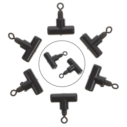 Mikinona 15pcs Shaped Fishing Rolling Rings Heavy-Duty Swivel Connectors Fishing Tackle Accessories for Saltwater and Freshwater Anglers