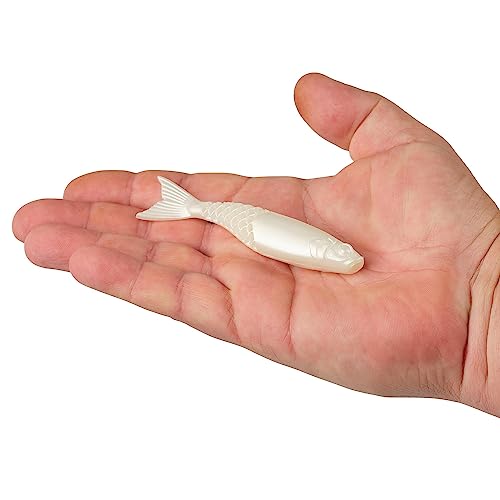 Berkley PowerBait PowerStinger Fishing Soft Bait - color: Pearl White, size: 4 1/4"