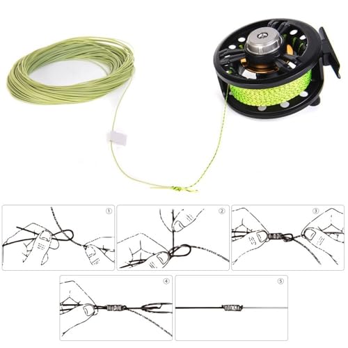2PCS 164ft Fly Fishing Line – 8-Strand Line Floating Backing for Freshwater & Saltwater, High-Visibility Colors - color: Yellow&Black-30lb