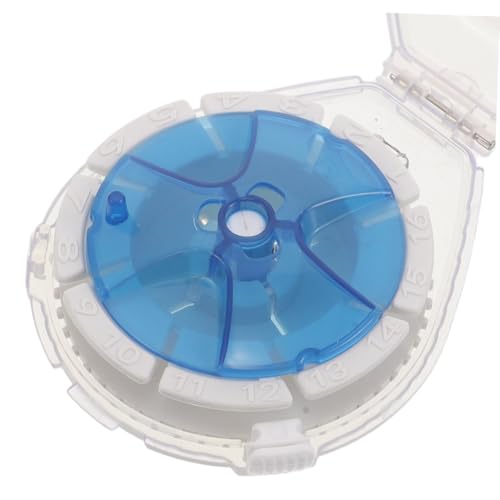 SECFOU 5pcs Fishing Line Storage Organizer Box for Carbon and Fishing Line Portable Lightweight Abs Spool Holder with Ultra-Thin Design Compact Size 9.6x7.1x1.9cm