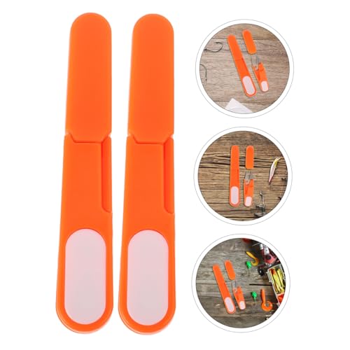 ibasenice Fishing Line Cutters Set Small Plastic Scissors Precision Braid Cutting Shears for Anglers Portable Mini Scissors for Crafts