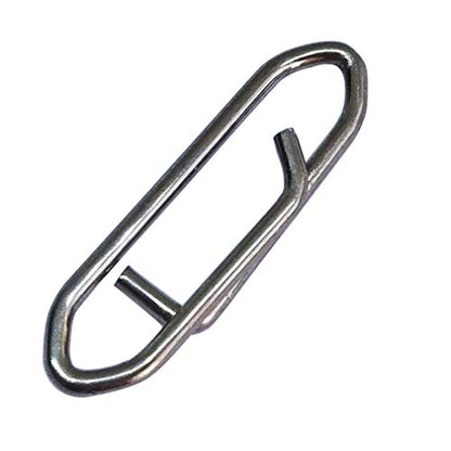 50 PCS Fishing Clips Stainless Steel Strength Fast Snap Clip Fishing Clips Connector Easy Quick Change Lure Snaps for Freshwater Saltwater - size: M-70LB-50PCS