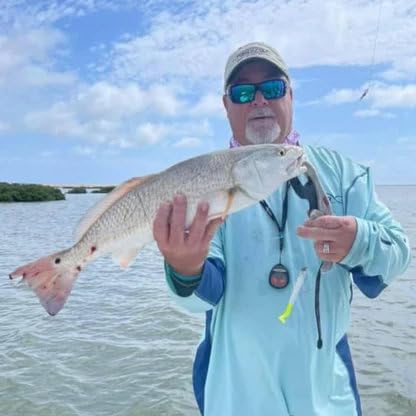 A.M. Fishing Curly Tail Jerkshad 4 Inch Soft Baits Garlic Infused,– 8 Pack – Saltwater & Freshwater Fishing Lures for Bass, Redfish, Snook, and Trout - color: Pearl Treuse