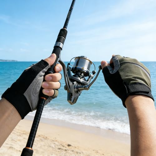 Heavy Duty Spinning Reel Metal Body with CNC Machined Spool 55LB Max Drag 8/10+1 BB Ultra Smooth 4.1/4.6/4.8:1 High Speed Gear Ratio Saltwater Freshwater Fishing Reel for 8000 to 16000 Series - color: SKM14000