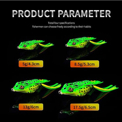 13g 6cm Plastic Frog Bait with 3D Eyes & Hooks, Soft Tube Topwater Artificial Fishing Lure Sinking Lures - color: Orange
