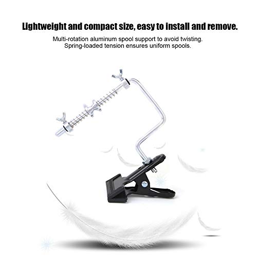Keenso Fishing Line Spooler Clamp Type Fishing Line Spooler Fishing Line Spool Tool Fishing Spooler Machine with Suction Cup Winder Spooling Tool Tackle