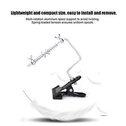 Keenso Fishing Line Spooler Clamp Type Fishing Line Spooler Fishing Line Spool Tool Fishing Spooler Machine with Suction Cup Winder Spooling Tool Tackle