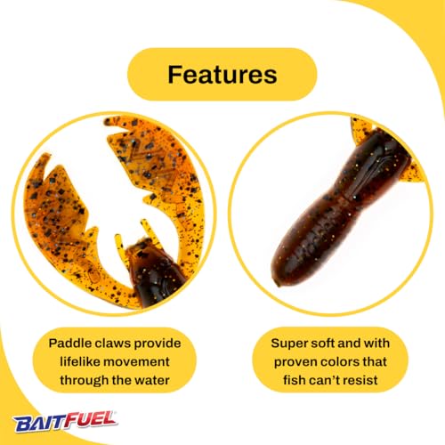 BAITFUEL Baby PACA Craw - color: Sun Perch