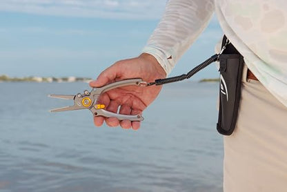 danco 7.5" Aluminum Fishing Side Cutters with Sheath, Fishing Line and Wire Cutter, Saltwater Safe, Fresh/Saltwater Fishing - style: Side Cutter