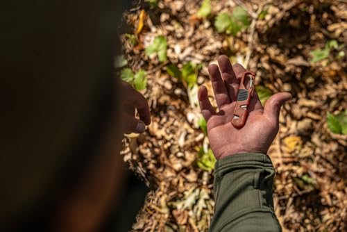 Gerber Edgefield Knife Sharpener, Hunting and Camping Essentials, Includes Edge Angle Guide, 220 Coarse Grit and 600 Fine Grit Sharpeners, Lightweight and Portable, 4" Long, Burnt Orange
