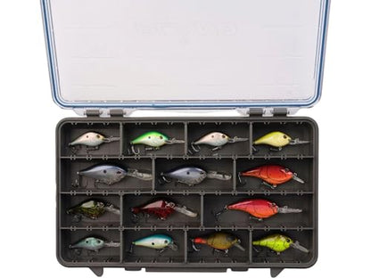 Plano StowAway 3700 Waterproof Stow Tackle Box, 4-Pack, IPX7 Waterproof Rating, with Rustricor, Single Latch Design, Transparent DuraView Lid, Stackable Storage for Fishing Bait, Lures and Gear - size: 3700 4-Pack, style: Regular - New Model