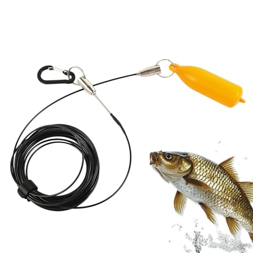 Stringer Fishing Stainless Steel Rust Proof Heavy Duty | Kayak Fishing Wading Stringer for Outdoor Kayak Shore Boat Pier Anglers Fishermen Father - color: 4 meters