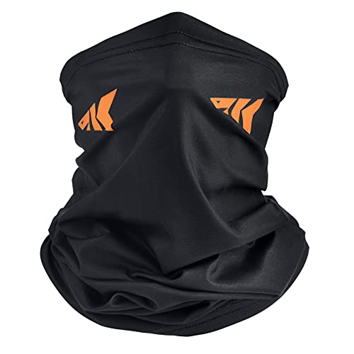 KastKing Sol Armis Neck Gaiter - UPF 50 Face Mask - UV Sun Protection Mask for Men & Women, Fishing, Hiking - color: H: Black (Size: 19"x9.5")