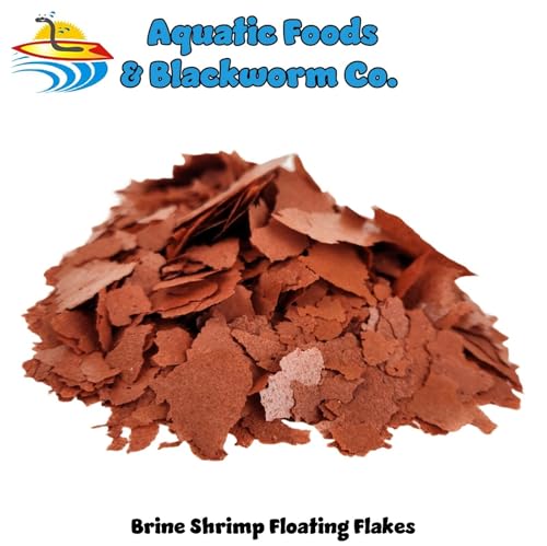 Brine Shrimp Flakes for Freshwater Cichlids, Angels, Tetras, Guppies, Marine Tangs, Butterflies, Angelfish, Anthias, Clown Fish. WL…1/4-lb Foil Pouch Bag - size: 4 Ounce (Pack of 1)