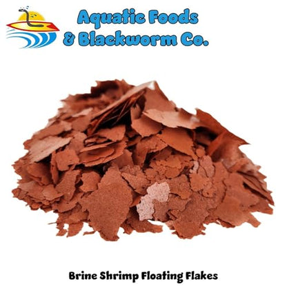 Brine Shrimp Flakes for Freshwater Cichlids, Angels, Tetras, Guppies, Marine Tangs, Butterflies, Angelfish, Anthias, Clown Fish. WL…1/4-lb Foil Pouch Bag - size: 4 Ounce (Pack of 1)