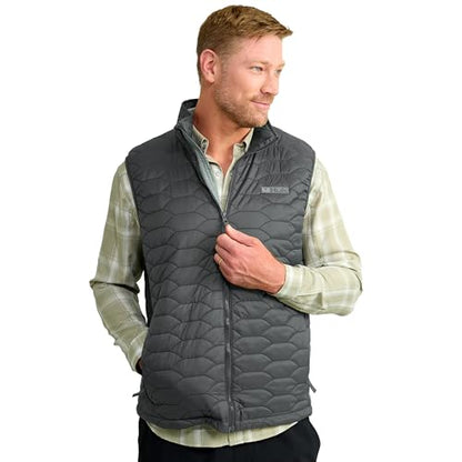 HUK - Men's Scale Vest, DWR Insulated Performance Fishing Vest - color: Night Owl, size: 3X-Large
