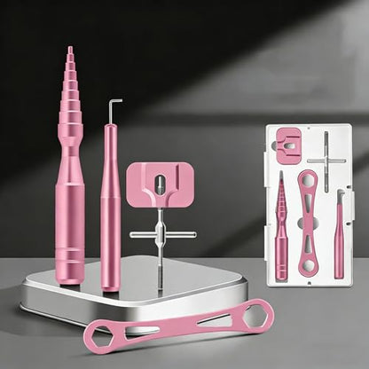 Professional Fishing Reel Maintenance Tool Set Aluminum Alloy for Fishing Reel Baitcasting Reel and Round Reel Repair - color: Dark