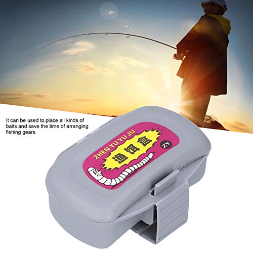 EBTOOLS Fishing Bait Holder Box, Live Bait Storage Box Containers, Sealing Inside, Good Sealing Degree, Can Be Used to Place Earthworms,