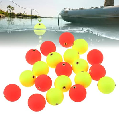 20pcs Fishing Bobber Foam Slip Bobbers, Slip Foam Floats Fishing Float, Buoy Floats Rig Stoppers for Crappie Trout Bass Panfish Walleyes