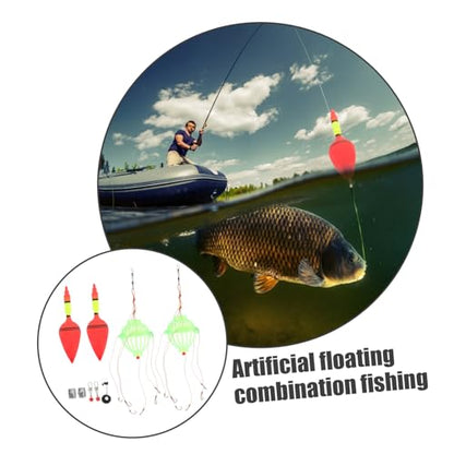 Outanaya Artificial Fishing Lure Buoy Kit Lure Fishing Tackle Buoy and Bait Cage Versatile for Anglers