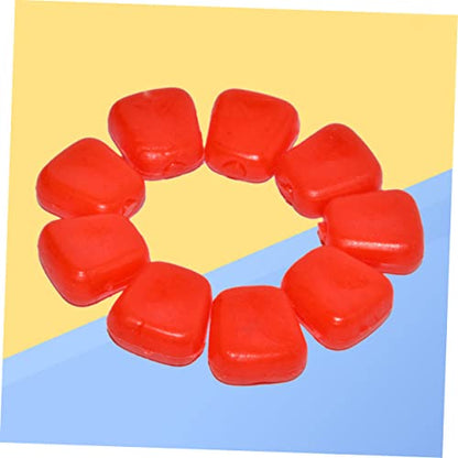 Toyvian 50Pcs Artificial Corn Fishing Lures Red Soft Baits for Carp and Bream Freshwater Saltwater Use Reusable PVC Material Simulation Floating Baits with Sweet Corn Scent for Rivers