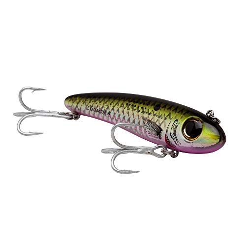 Bomber Lures Mullet Slow-Sinking Twitch / Walking Saltwater Fishing Lure - Excellent for Speckled Trout, Redfish, Stripers and More, 3 1/2 Inch, 5/8 Ounce - color: Menhaden