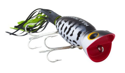Arbogast Hula Popper Topwater Bass Fishing Lure - color: Coach Dog, size: 1 3/4 in, 1/4 oz