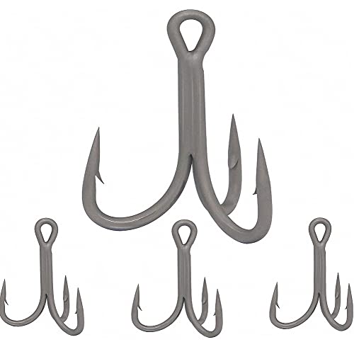 4X-Treble-Hooks-Saltwater-Big-Game-Fishing-Hooks Ultra Strong Stainless Size 3/0 1/0 2/0 4/0 5/0 - size: 2/0 Pack of 5