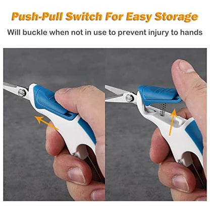 Fishing Pliers Saltwater, Fishing Scissors for Braided Line,Fishing Line Cutter Saltwater and Freshwater,Fishing Scissors with hanging buckle for Mono Braided Line,Fishing Gear