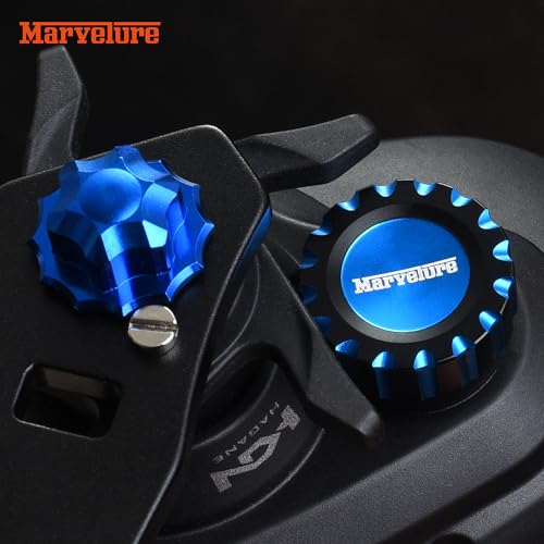 Tension Mechanical Brake Knob, Zero Adjuster Cap, Compatible for Shimano Curado MGL, SLX DC, SLX DC XT Baitcasting Reels - color: Blue Black