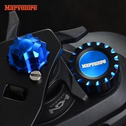 Tension Mechanical Brake Knob, Zero Adjuster Cap, Compatible for Shimano Curado MGL, SLX DC, SLX DC XT Baitcasting Reels - color: Blue Black