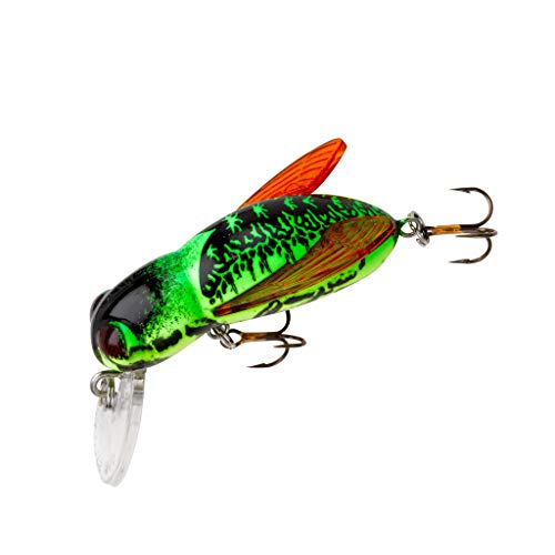 Rebel Lures Bumble Bug Topwater / Crankbait Fishing Lure, 1 1/2 Inch, 7/64 Ounce - color: Fire Bug