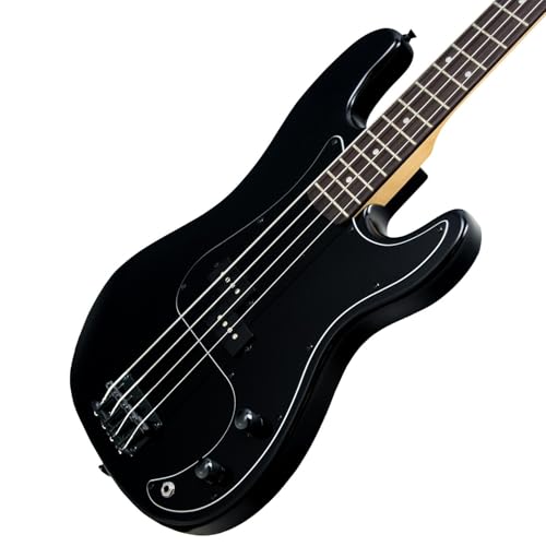 Sawtooth EP Series Electric Bass Guitar, Satin Black w/Black Pickguard - color: Satin Black, style: Right Hand