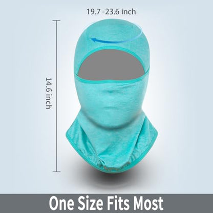 Achiou Ski Mask Balaclava Shiesty, Cooling Ice Silk Motorcycle Face Cover | Ski Mask for Men/Women,Breathable Face Mask,Thin Summer Balaclava,Versatile Use for Skiing Moto,UV Protection,Helmet Friendly - color: Blue