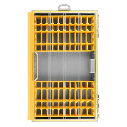 RUNCL 3700 Jerkbait Box, Waterproof Floating Lure Storage Box with Adjustable Dividers, Clear Rust-Proof Utility Tray for Terminal Tackle, Hooks and Sinkers - color: 3700 Jerkbait Box