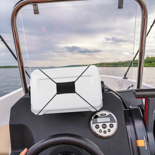 2 Pcs Fishing Graph Cover Straps - Keep Your Fish Finder Cover Secure During Travel - color: Black