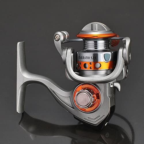 Mini Spinning Reel, 5.2:1 Gear Metal Fishing Reel, 13+1BB Powerful Spinning Fishing Reels with Interchangeable Handle, Small Compact Fishing Reel for Carp Bass Trout Fishing mini 150