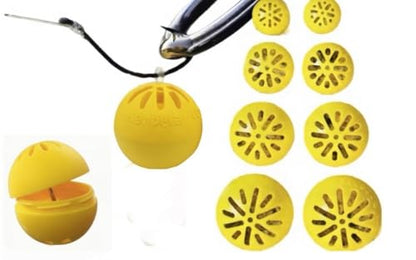 Karpela Bait Matrix Shell (Set of 4) – Protective Shell for Soft Bait & Liver – Turtle & Crawfish Resistant – Carp & Catfish Rig - color: Yellow, size: Long Slot