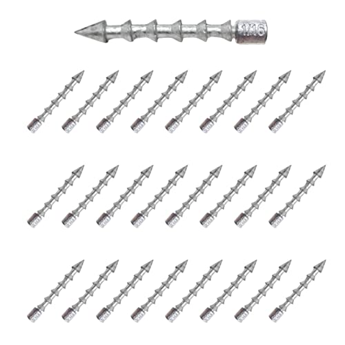 Reaction Tackle Nail Weights for Bass Fishing - Insert Pencil Sinkers for Wacky Rig, Neko Rig and Soft Plastic Lures - Freshwater and Saltwater - 25-Pack - size: 1/16 Oz (25 Piece)