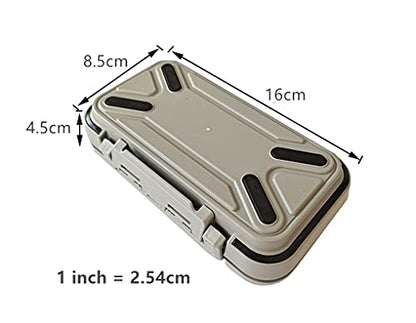 Toasis Fishing Tackle Accessory Box Small Fishing Hooks Weights Sinkers Swivel Storage Container (Grey) - color: Grey
