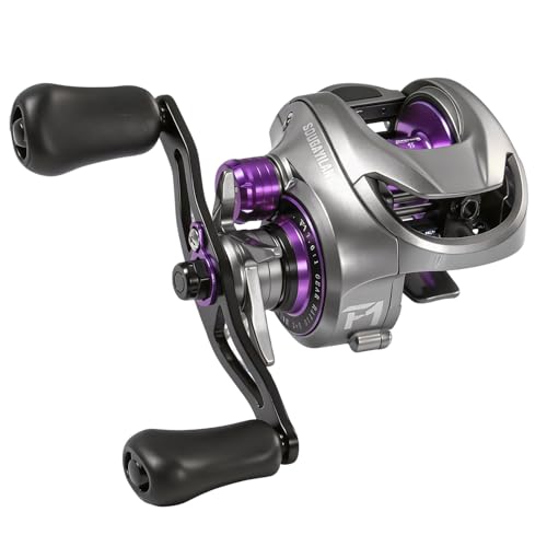 Sougayilang F1 Baitcasting Reel Freshwater Low Profile Casting Fishing Reel - size: Right Hand